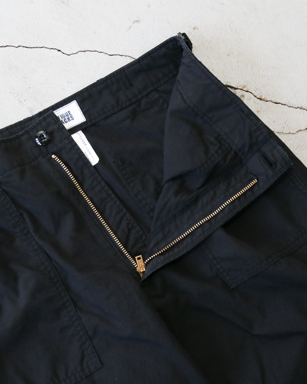 CORONA コロナ FATIGUE SLACKS FP005 AGGRESSOR SLACKS Cotton Ripstop Biowash Black