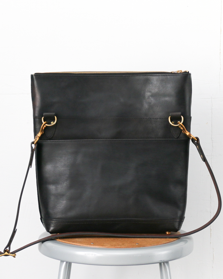 VASCO VS-245LS LEATHER NELSON 2WAY BAG SMALL Black