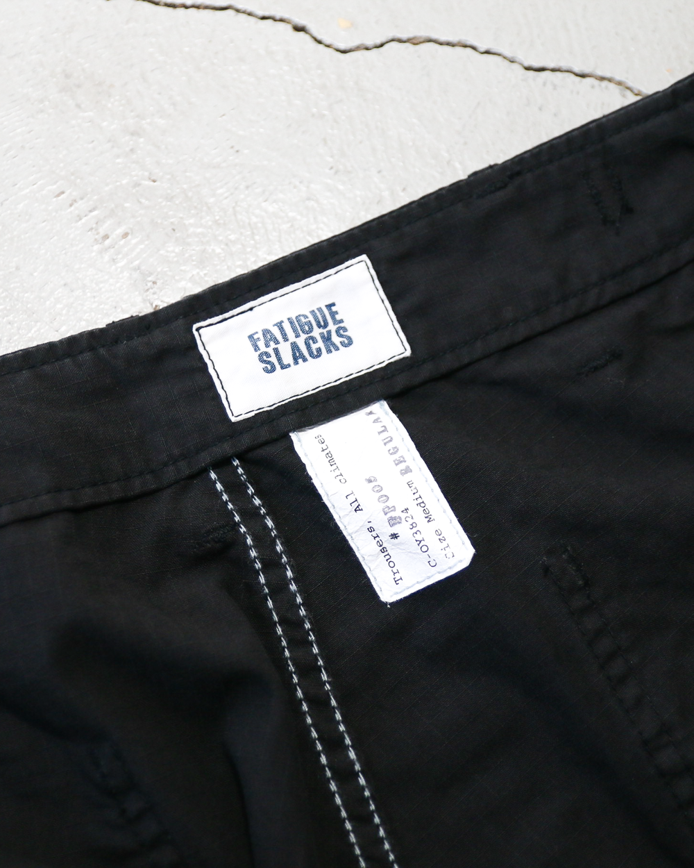 CORONA コロナ FATIGUE SLACKS FP005 AGGRESSOR SLACKS Cotton Ripstop Biowash Black