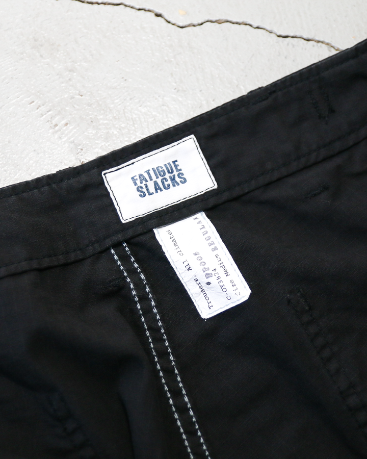 CORONA コロナ FATIGUE SLACKS FP005 AGGRESSOR SLACKS Cotton Ripstop Biowash Black
