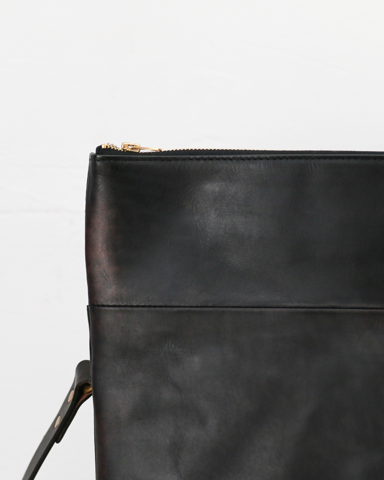 VASCO VS-245LS LEATHER NELSON 2WAY BAG SMALL Black
