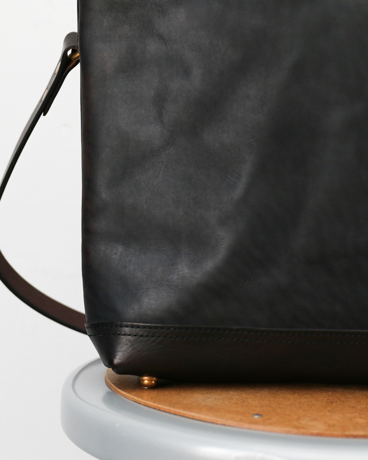 VASCO VS-245LS LEATHER NELSON 2WAY BAG SMALL Black