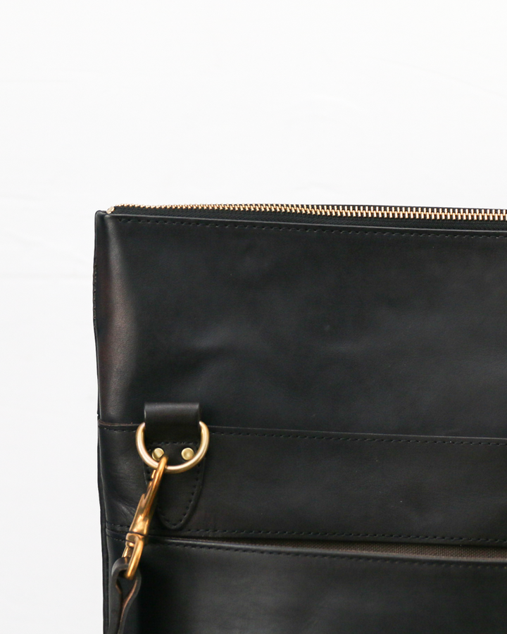 VASCO VS-245LS LEATHER NELSON 2WAY BAG SMALL Black