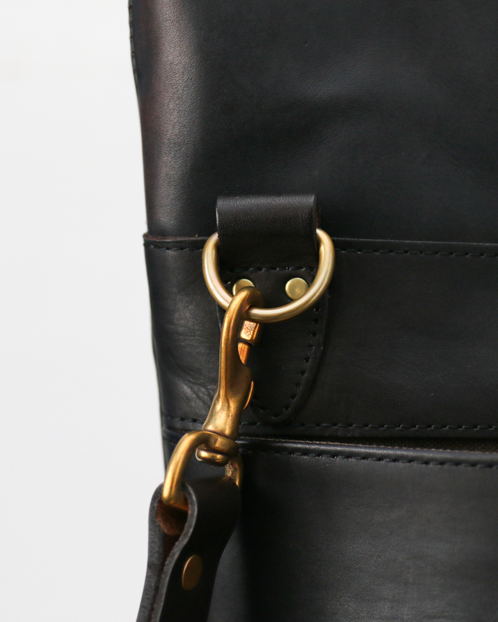 VASCO VS-245LS LEATHER NELSON 2WAY BAG SMALL Black