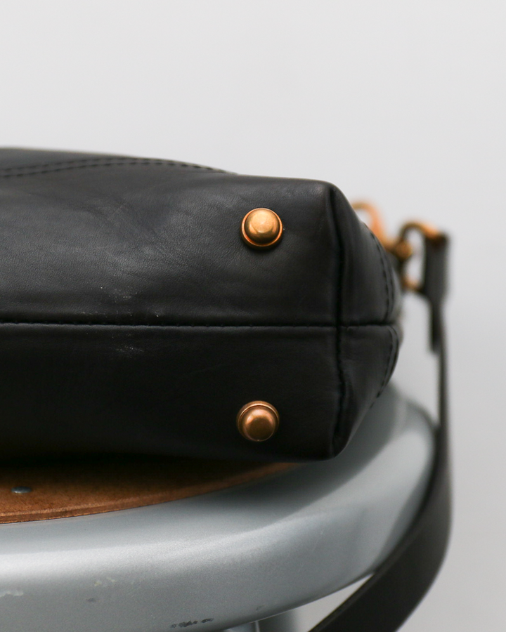 VASCO VS-245LS LEATHER NELSON 2WAY BAG SMALL Black