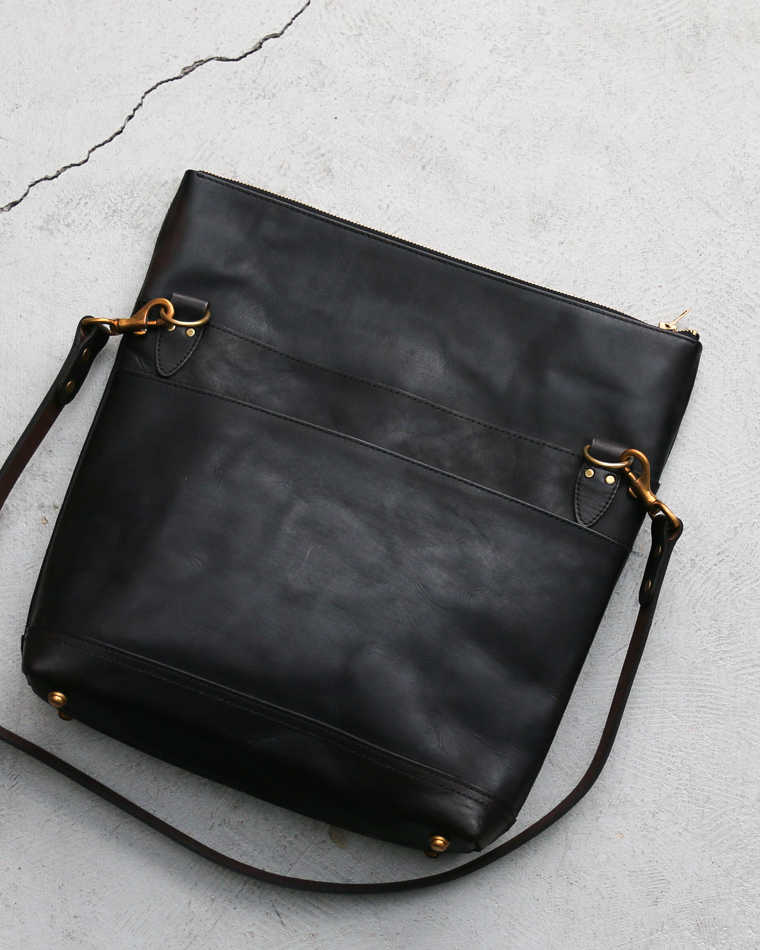 VASCO VS-245LS LEATHER NELSON 2WAY BAG SMALL Black