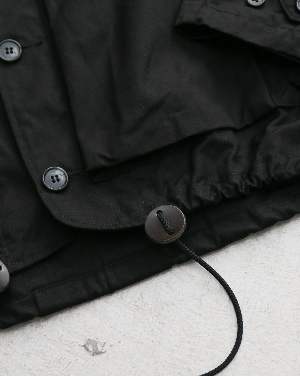 another 20th century アナザートゥエンティースセンチュリー River Runs Jacket - C/RIPSTOP Black