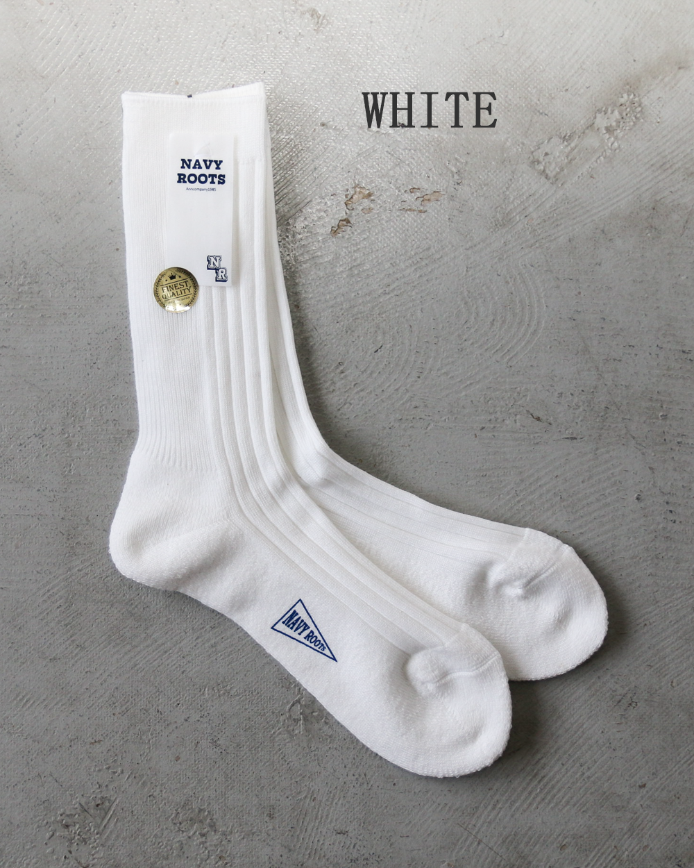 NAVY ROOTS ネイビールーツ Pile Color Rib Socks