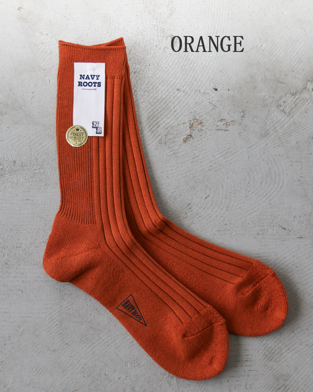 NAVY ROOTS ネイビールーツ Pile Color Rib Socks