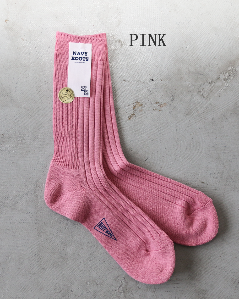 NAVY ROOTS ネイビールーツ Pile Color Rib Socks
