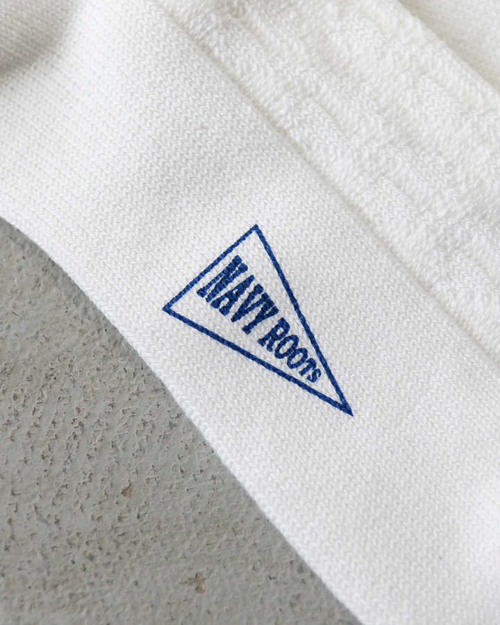 NAVY ROOTS ネイビールーツ Cable Border Socks
