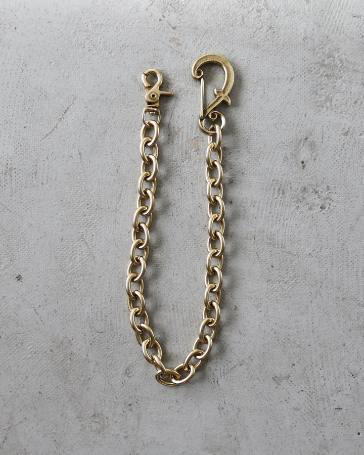 INCEPTION インセプション IPC-02 F-HOLE CARABINER WALLET CHAIN Brass