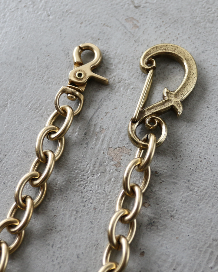 INCEPTION インセプション IPC-02 F-HOLE CARABINER WALLET CHAIN Brass