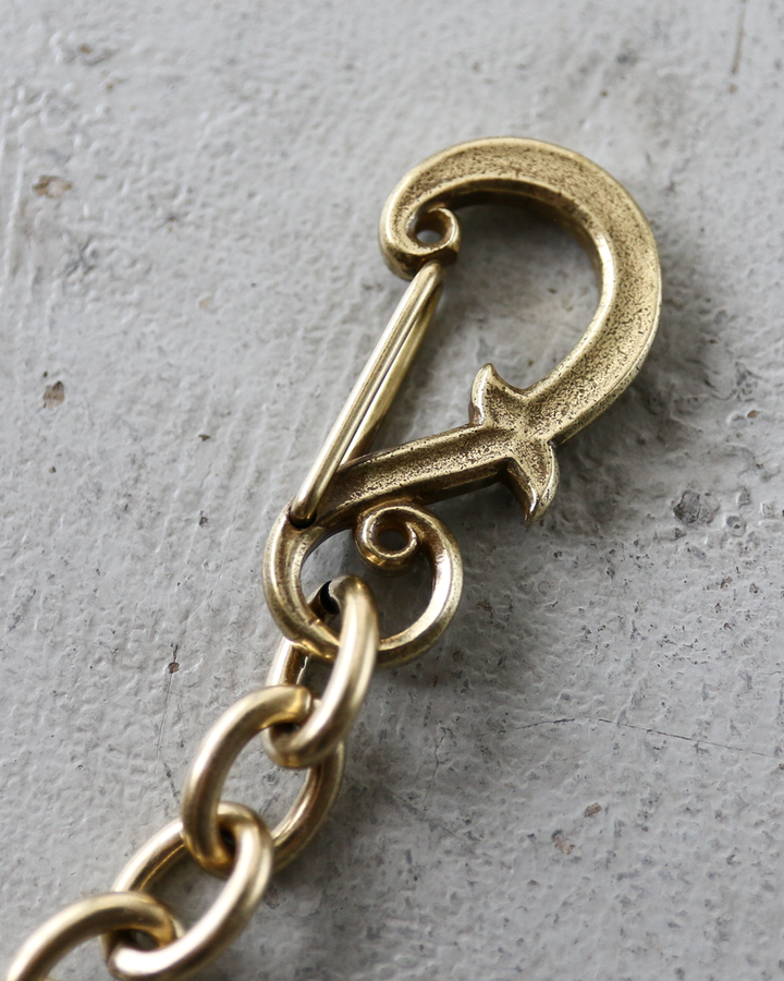 INCEPTION インセプション IPC-02 F-HOLE CARABINER WALLET CHAIN Brass