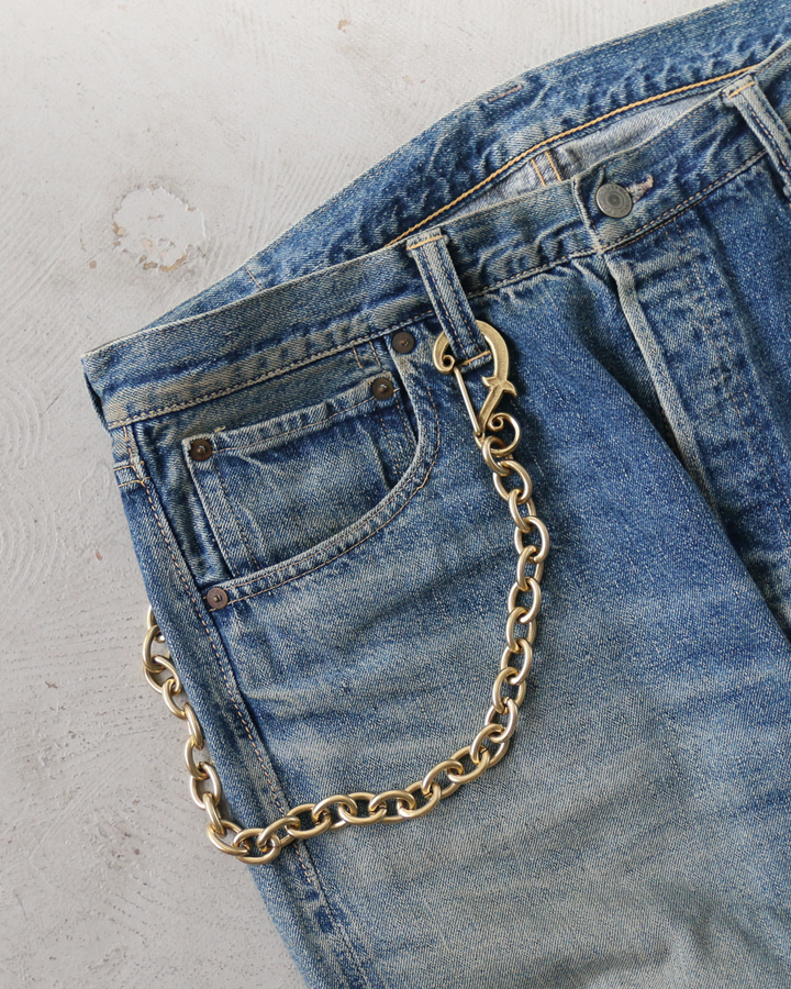 INCEPTION インセプション IPC-02 F-HOLE CARABINER WALLET CHAIN Brass