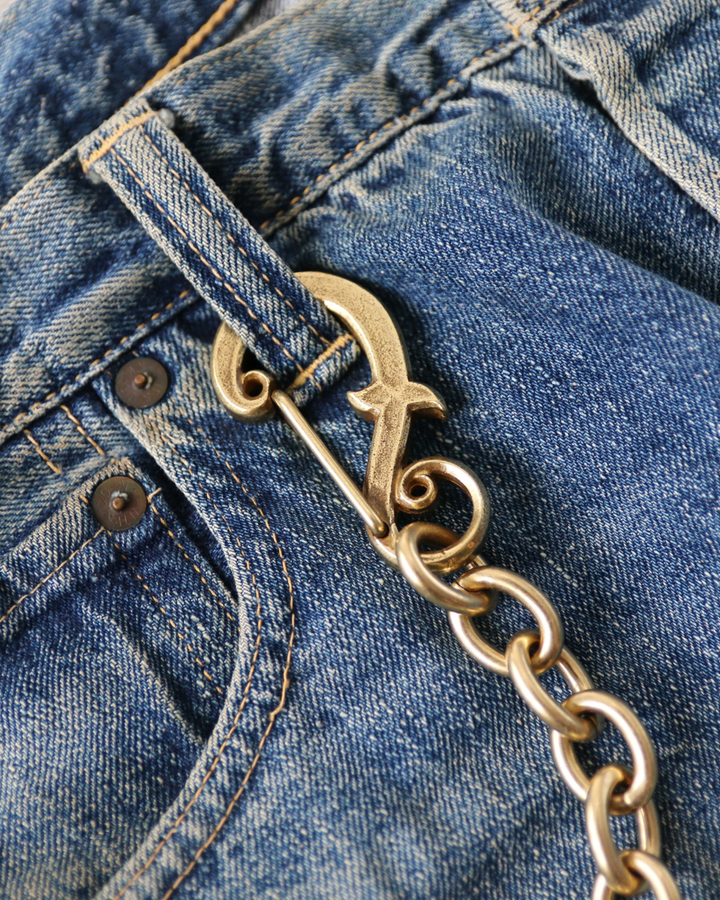 INCEPTION インセプション IPC-02 F-HOLE CARABINER WALLET CHAIN Brass