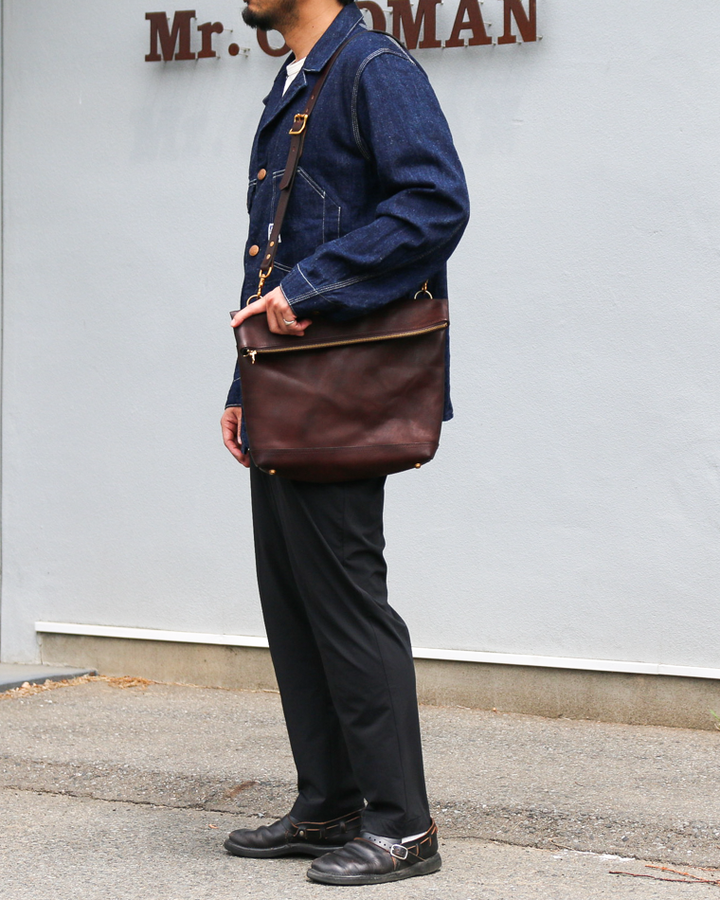 VASCO VS-245LS LEATHER NELSON 2WAY BAG SMALL Brown