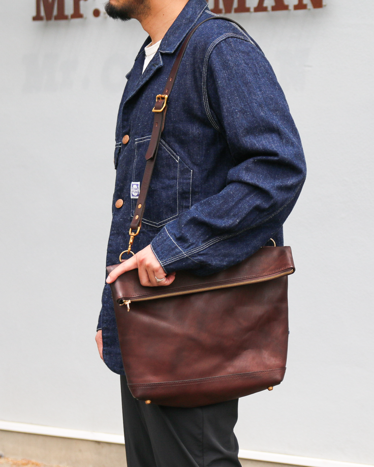 VASCO VS-245LS LEATHER NELSON 2WAY BAG SMALL Brown