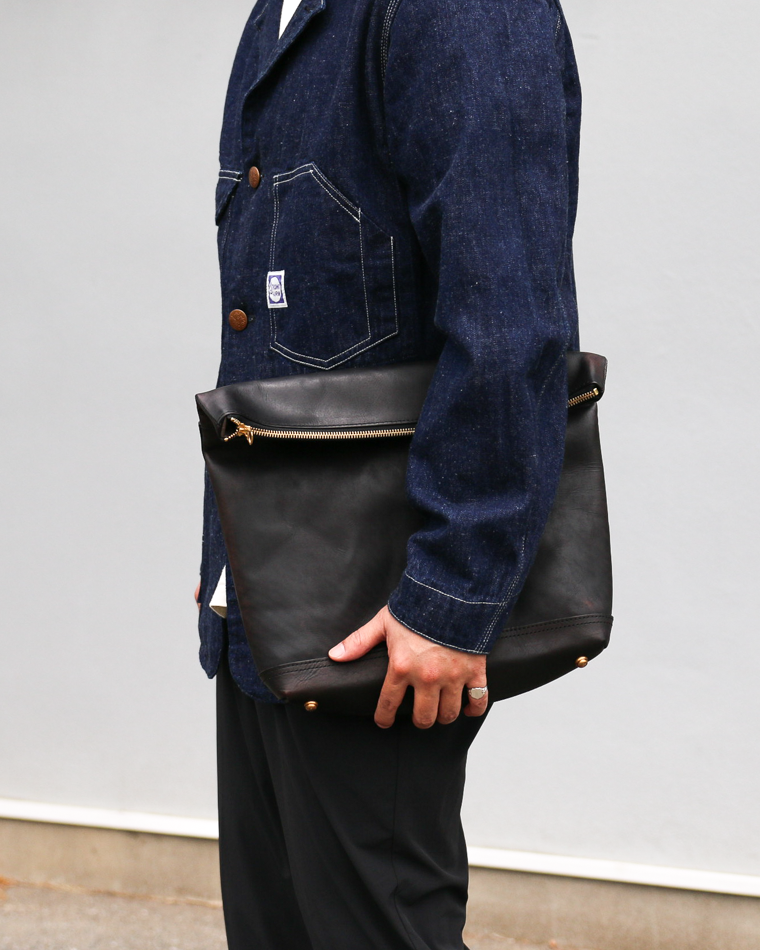 VASCO VS-245LS LEATHER NELSON 2WAY BAG SMALL Black