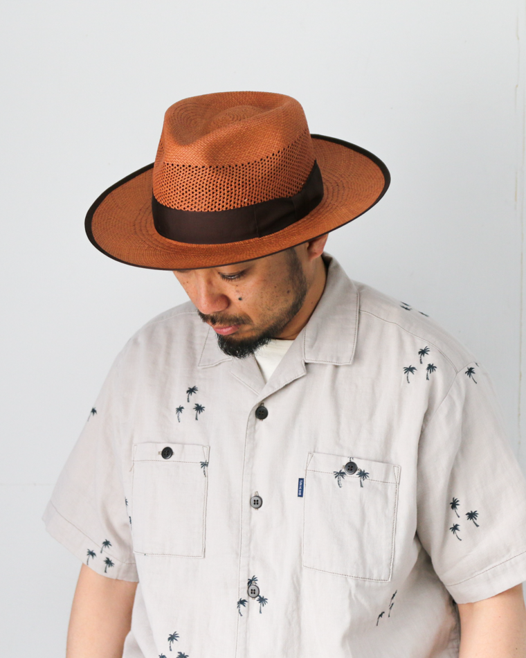 STETSON SE584 FLAT LACE PANAMA Brown