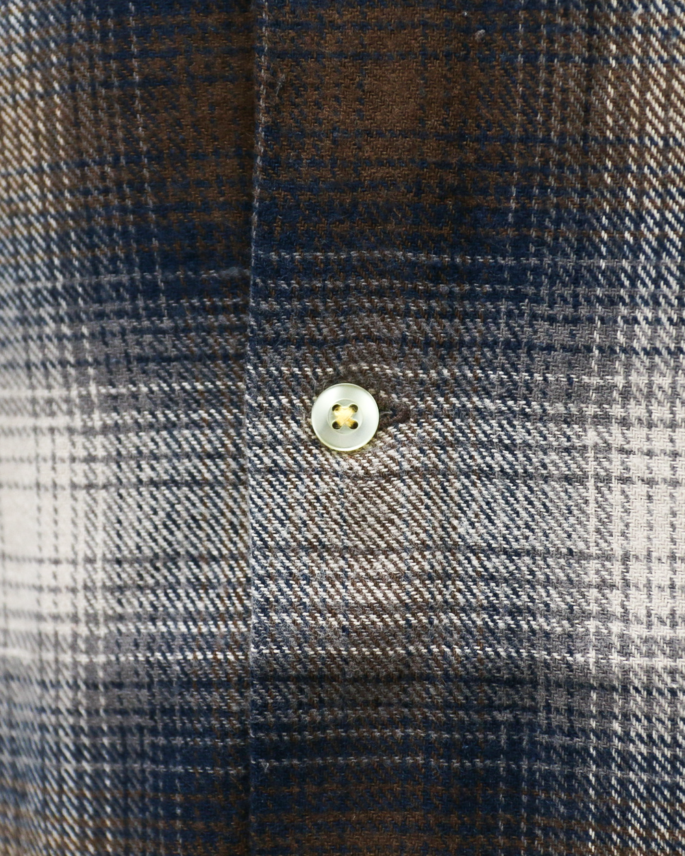 TOWN CRAFT タウンクラフト tc24f018 Flannel Check Loop Collar Shirt Brown
