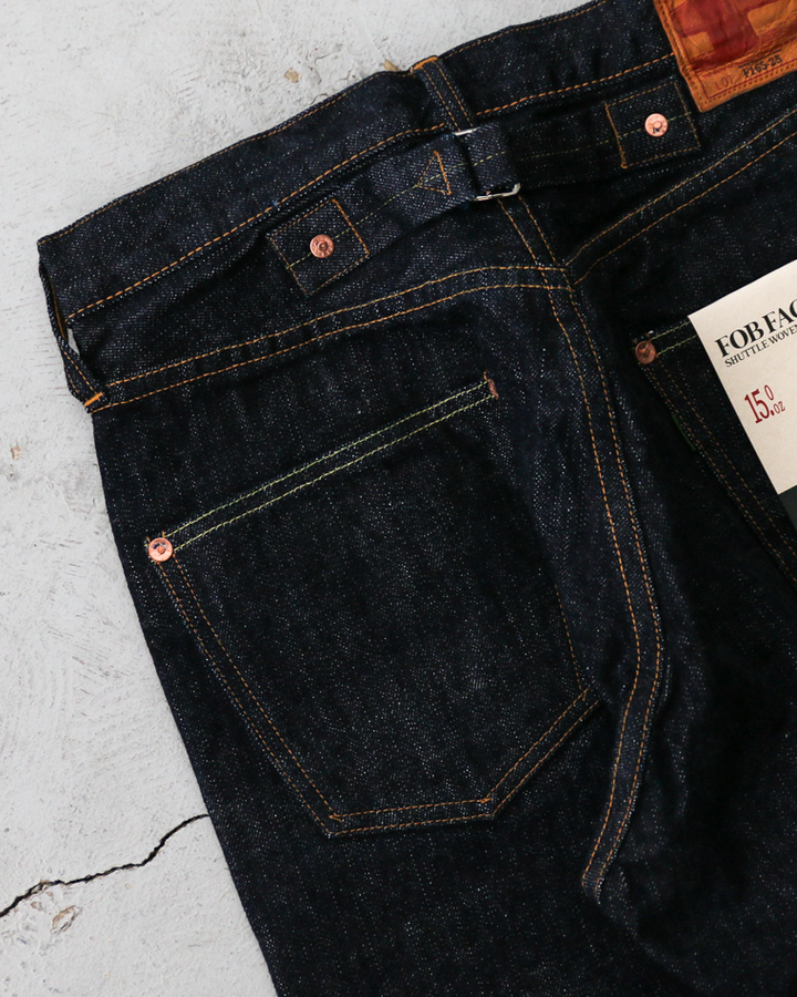 FOB factory F165-25 15oz SELVEDGE GARAGE DENIM 5P JEANS
