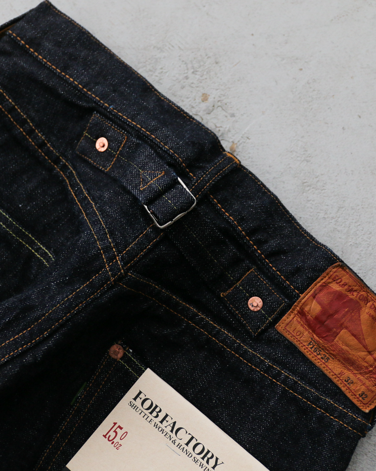 FOB factory F165-25 15oz SELVEDGE GARAGE DENIM 5P JEANS