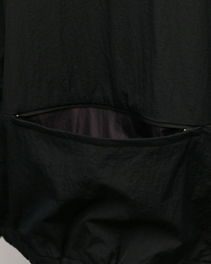 LAMOND ラモンド POCKETABLE NYLON BLOUSON Black