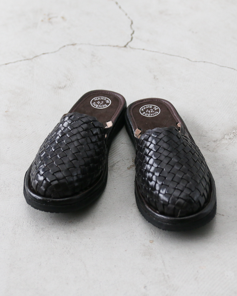 MANO DE SUENOS Leather Mesh Sandal FLOR