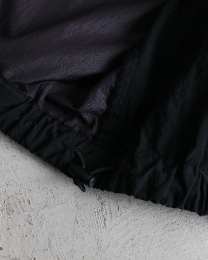 LAMOND ラモンド POCKETABLE NYLON BLOUSON Black