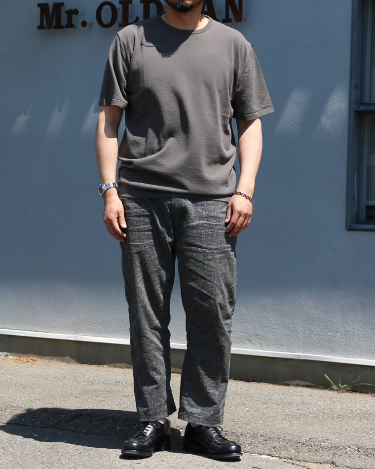MOON CASTLE IC13 Ice Cotton RELAX CREW NECK Charcoal