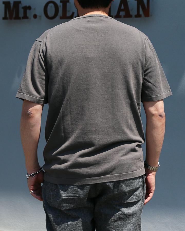 MOON CASTLE IC13 Ice Cotton RELAX CREW NECK Charcoal