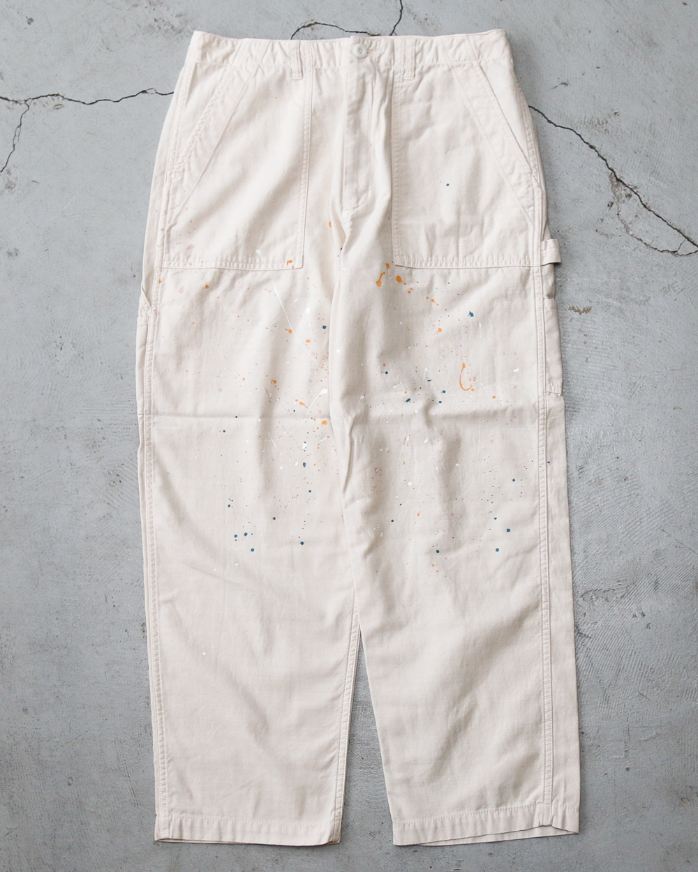 melple メイプル Carpenter Pants（Painted）Natural