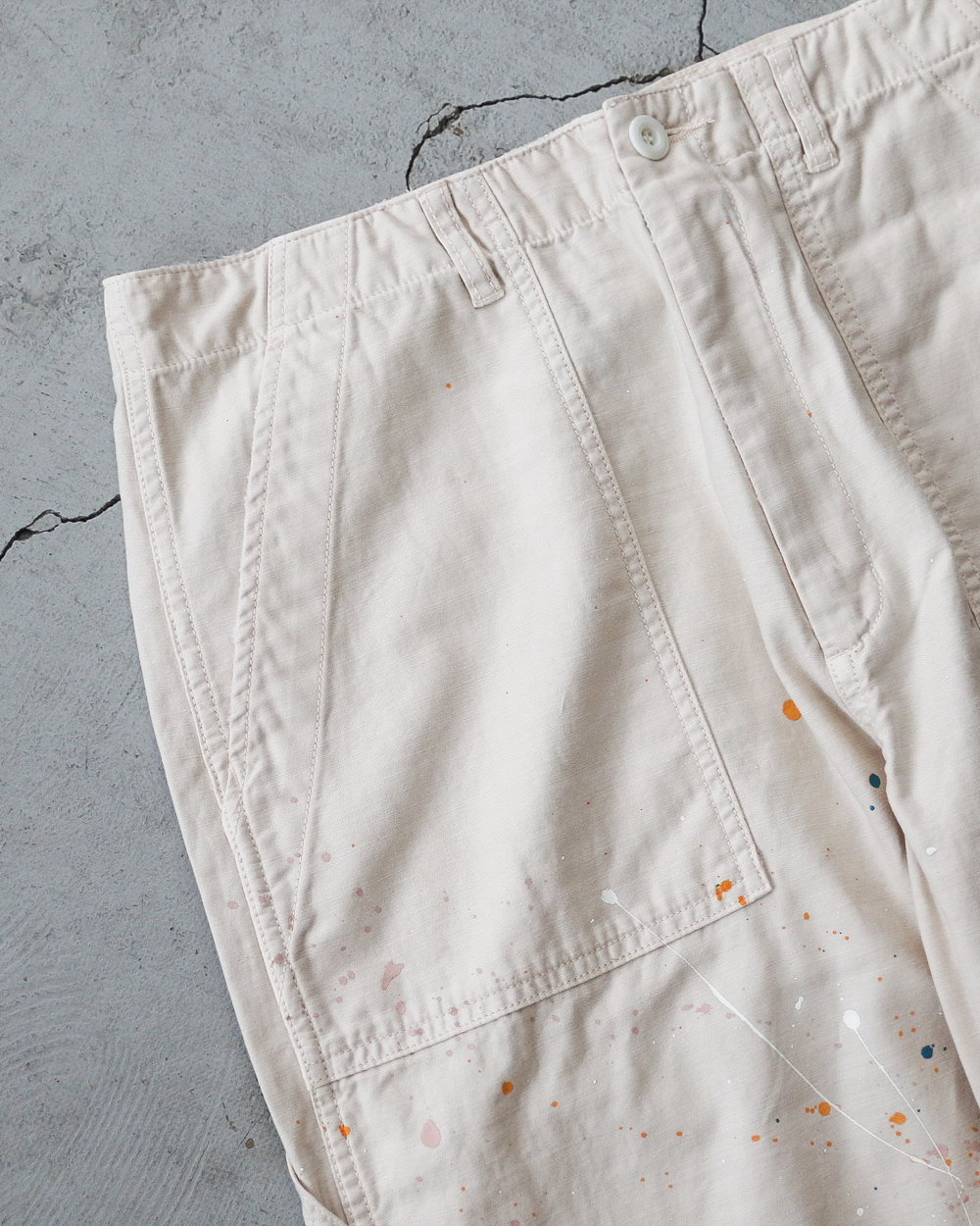 melple メイプル Carpenter Pants（Painted）Natural