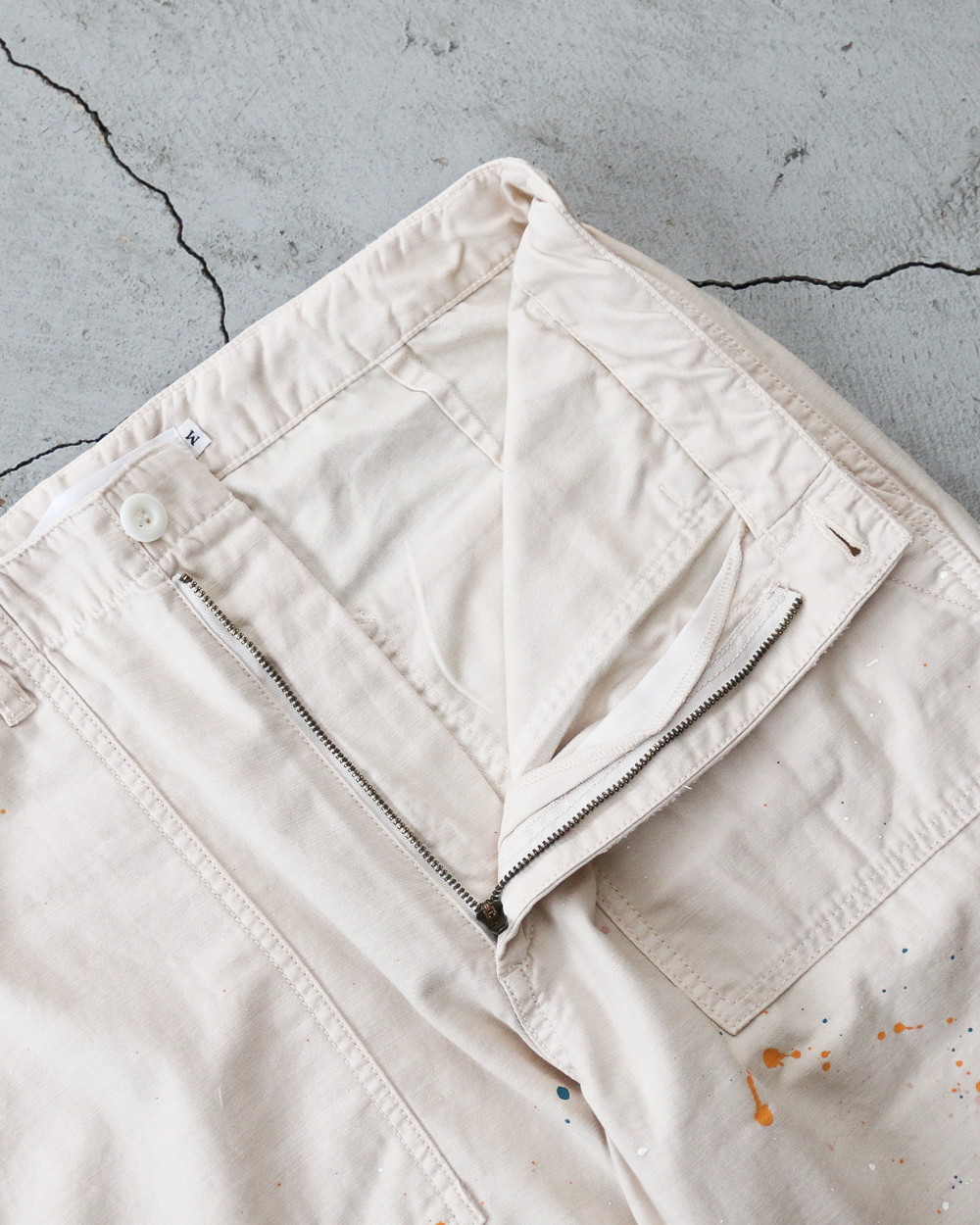 melple メイプル Carpenter Pants（Painted）Natural