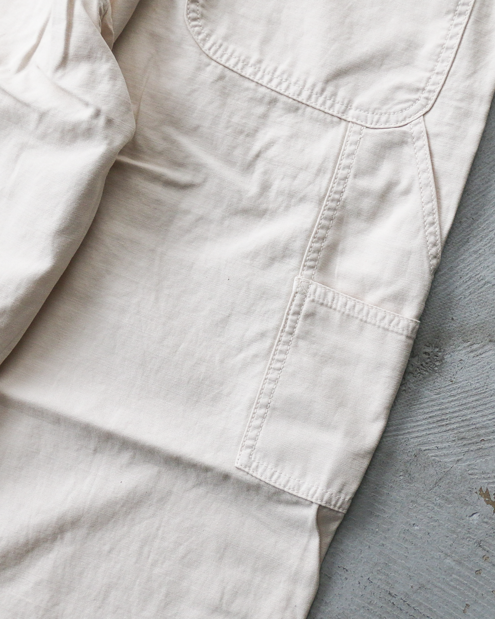 melple メイプル Carpenter Pants（Painted）Natural