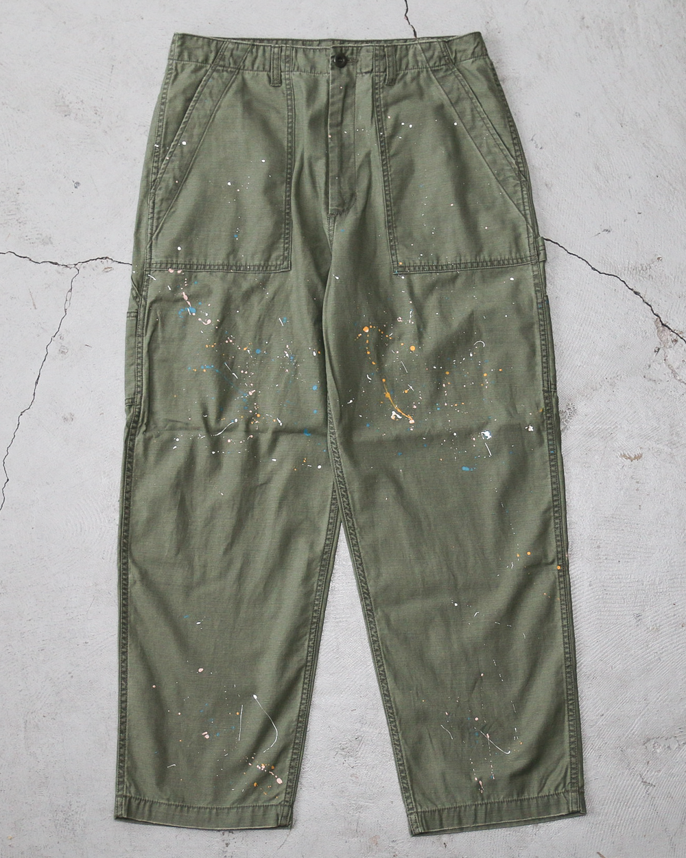melple メイプル Carpenter Pants（Painted）Olive