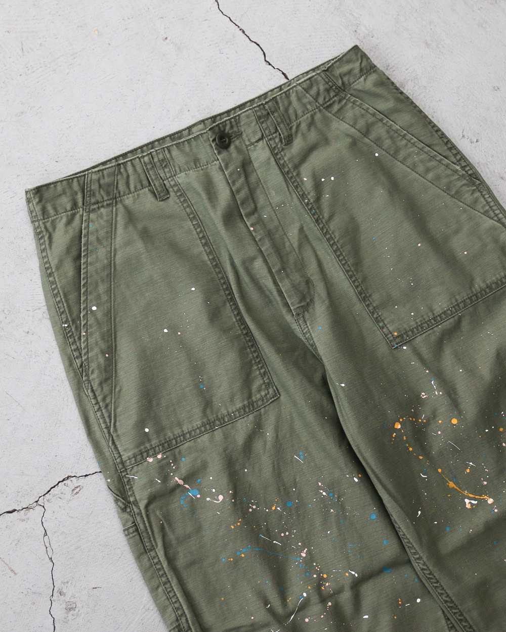 melple メイプル Carpenter Pants（Painted）Olive