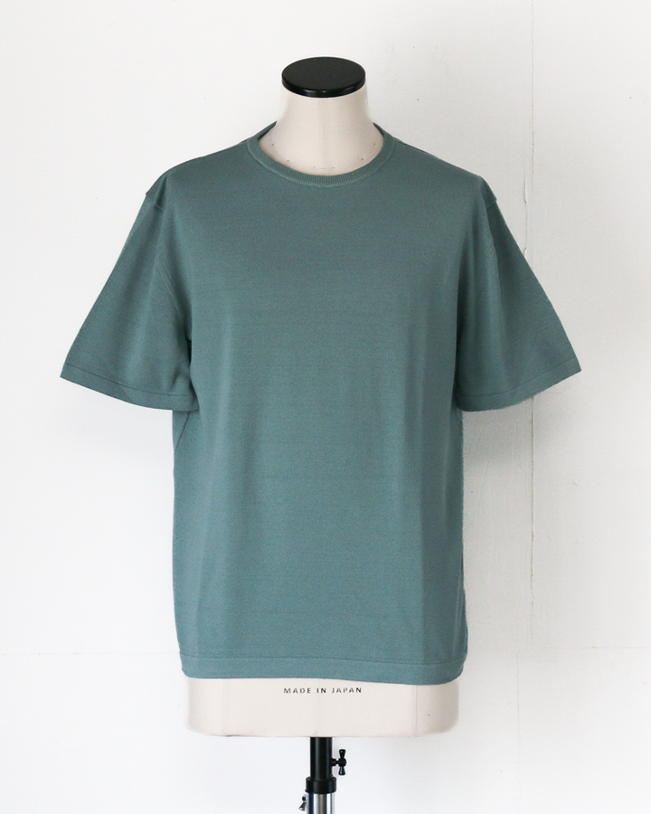 MOON CASTLE IC13 Ice Cotton RELAX CREW NECK Mint Green