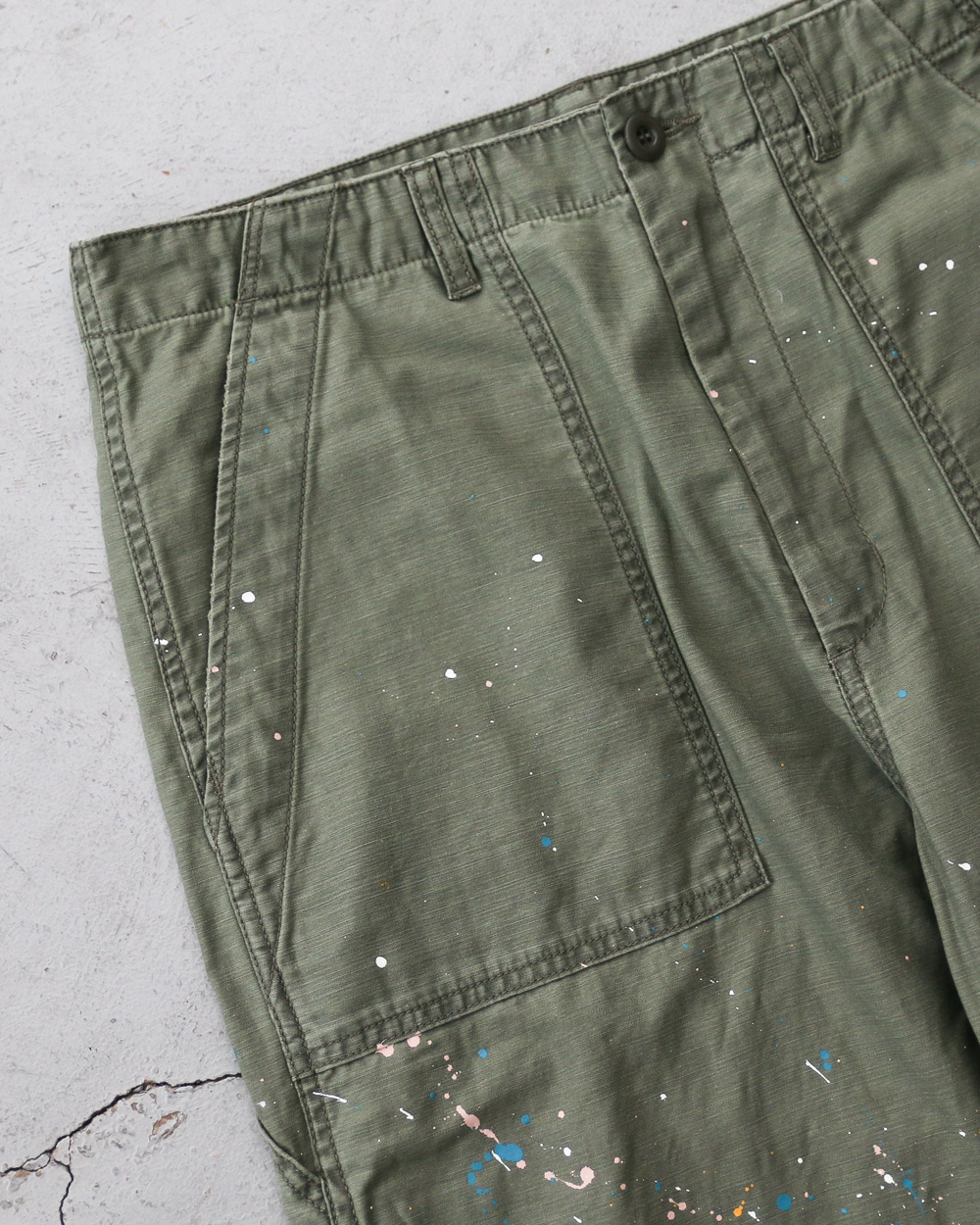 melple メイプル Carpenter Pants（Painted）Olive