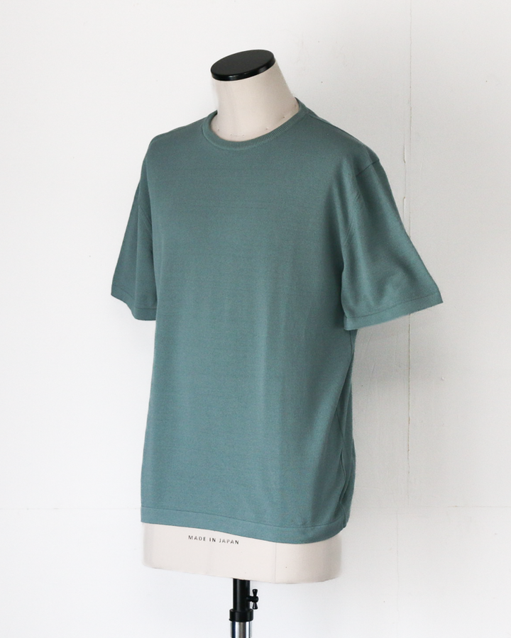 MOON CASTLE IC13 Ice Cotton RELAX CREW NECK Mint Green