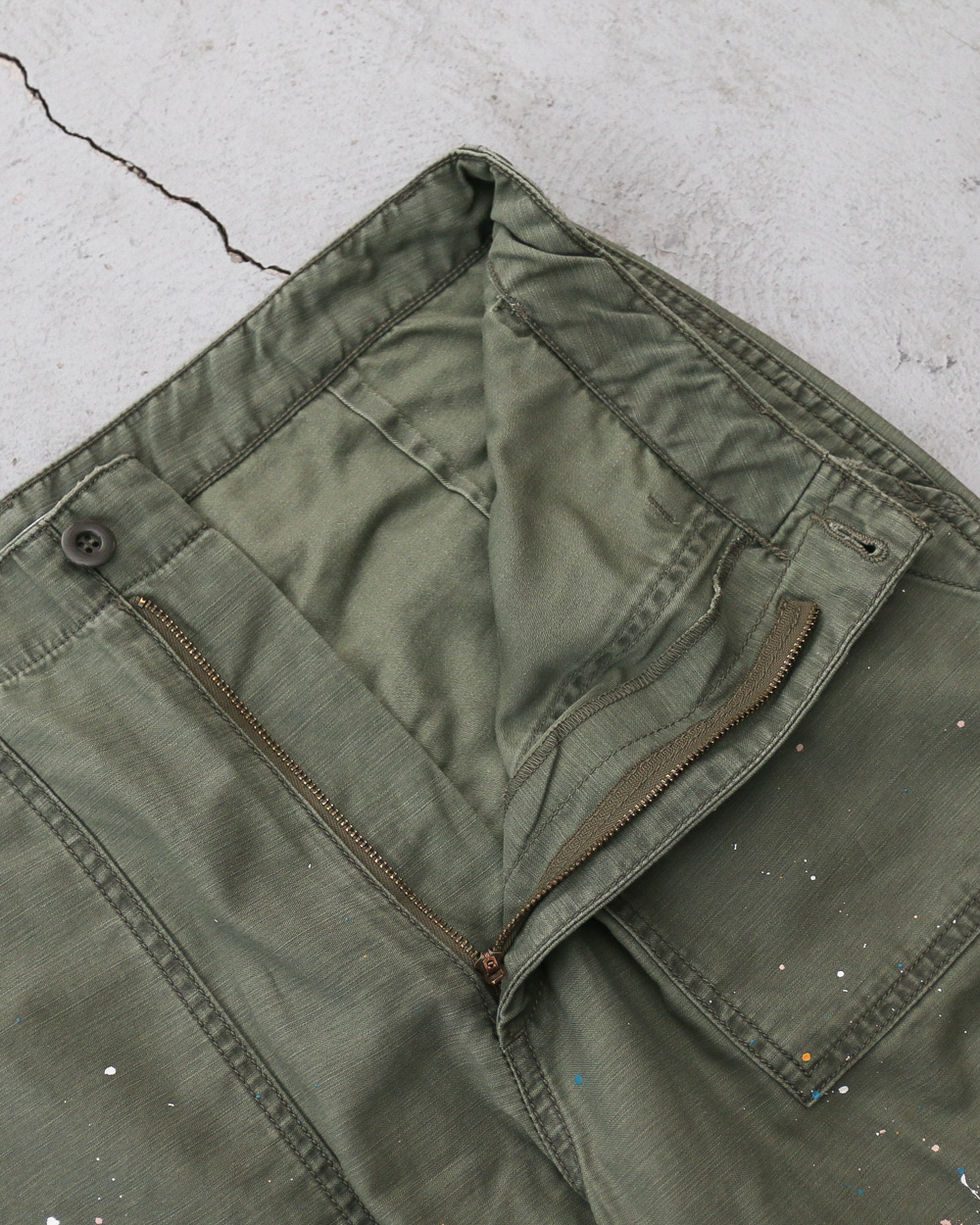 melple メイプル Carpenter Pants（Painted）Olive
