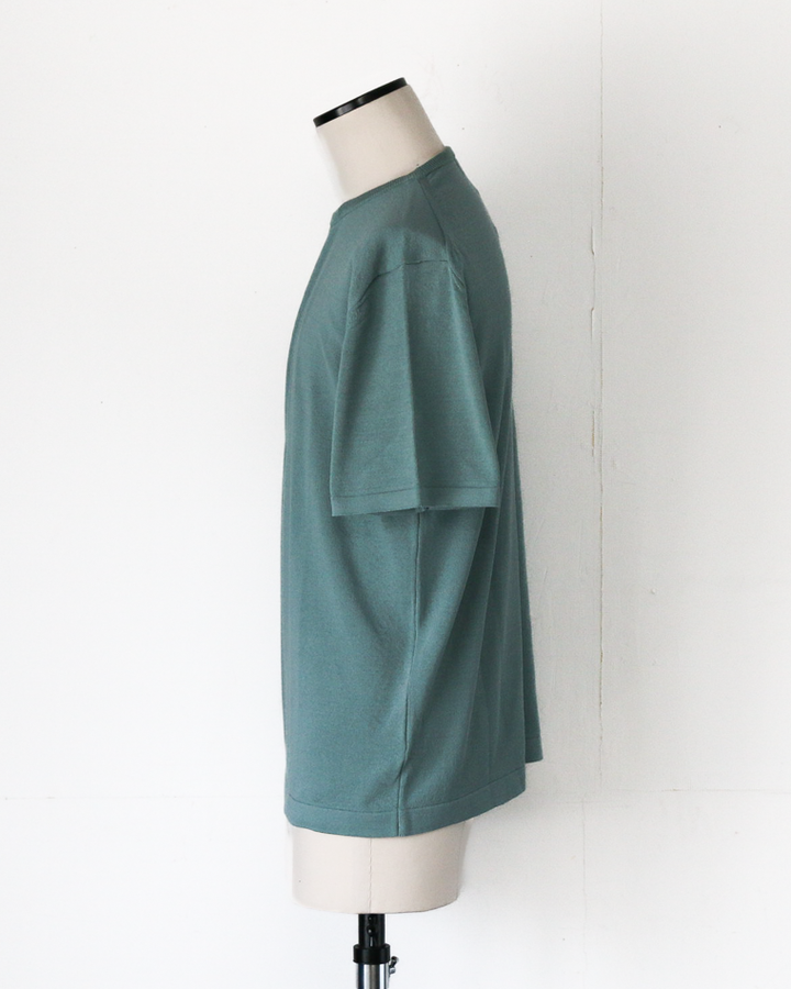 MOON CASTLE IC13 Ice Cotton RELAX CREW NECK Mint Green