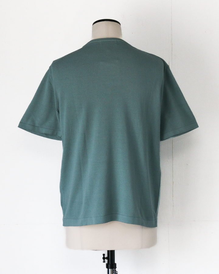 MOON CASTLE IC13 Ice Cotton RELAX CREW NECK Mint Green