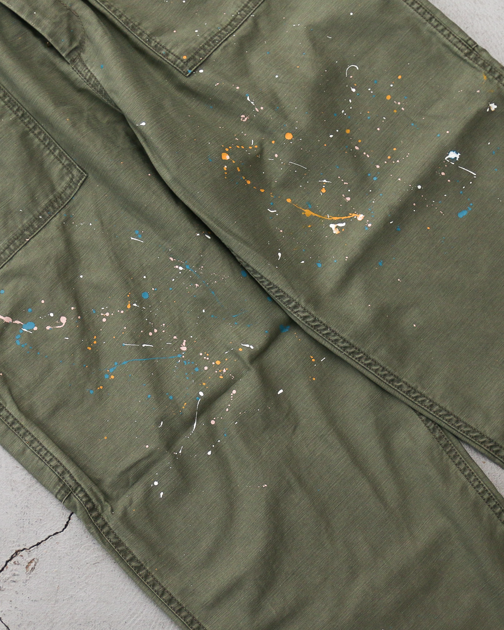 melple メイプル Carpenter Pants（Painted）Olive