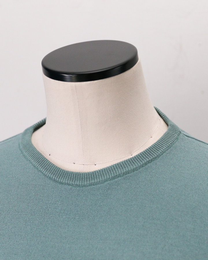 MOON CASTLE IC13 Ice Cotton RELAX CREW NECK Mint Green