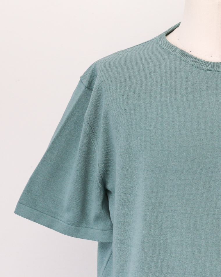 MOON CASTLE IC13 Ice Cotton RELAX CREW NECK Mint Green