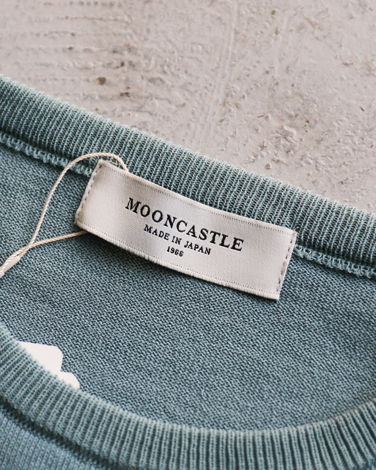 MOON CASTLE IC13 Ice Cotton RELAX CREW NECK Mint Green