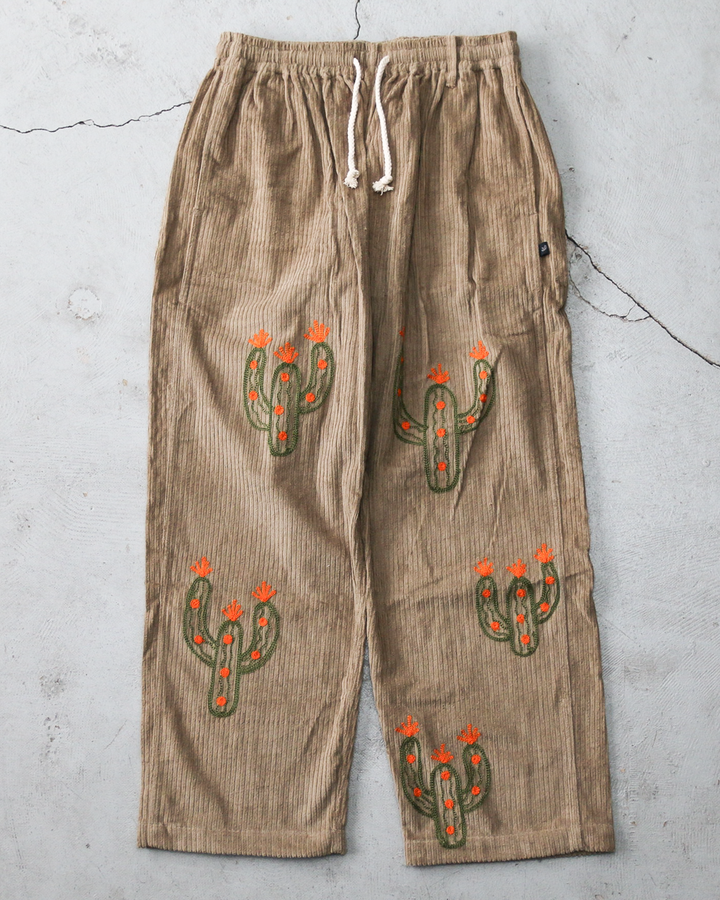 Mr.OLDMAN × JAWANDI ジャワンディ Cactus Embroidery Corduroy Santai Pants