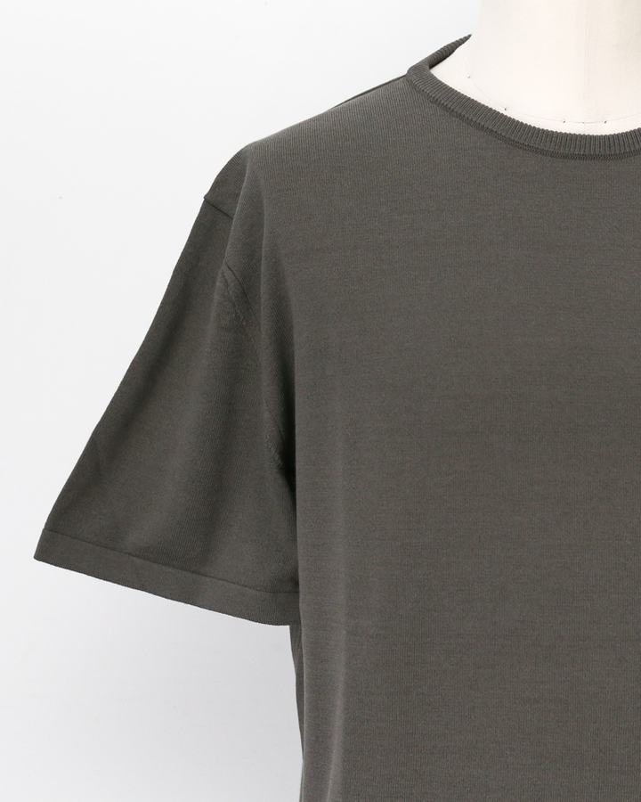 MOON CASTLE IC13 Ice Cotton RELAX CREW NECK Charcoal